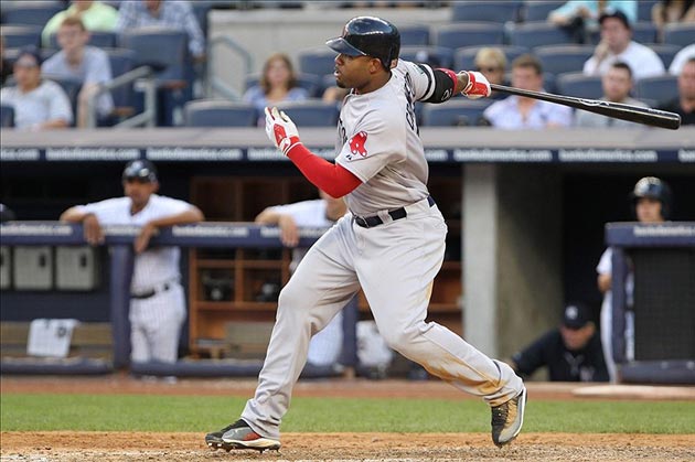 Boston Red Sox left fielder Carl Crawford