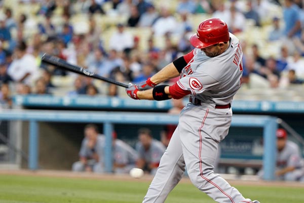 Joey Votto during regular season MLB game